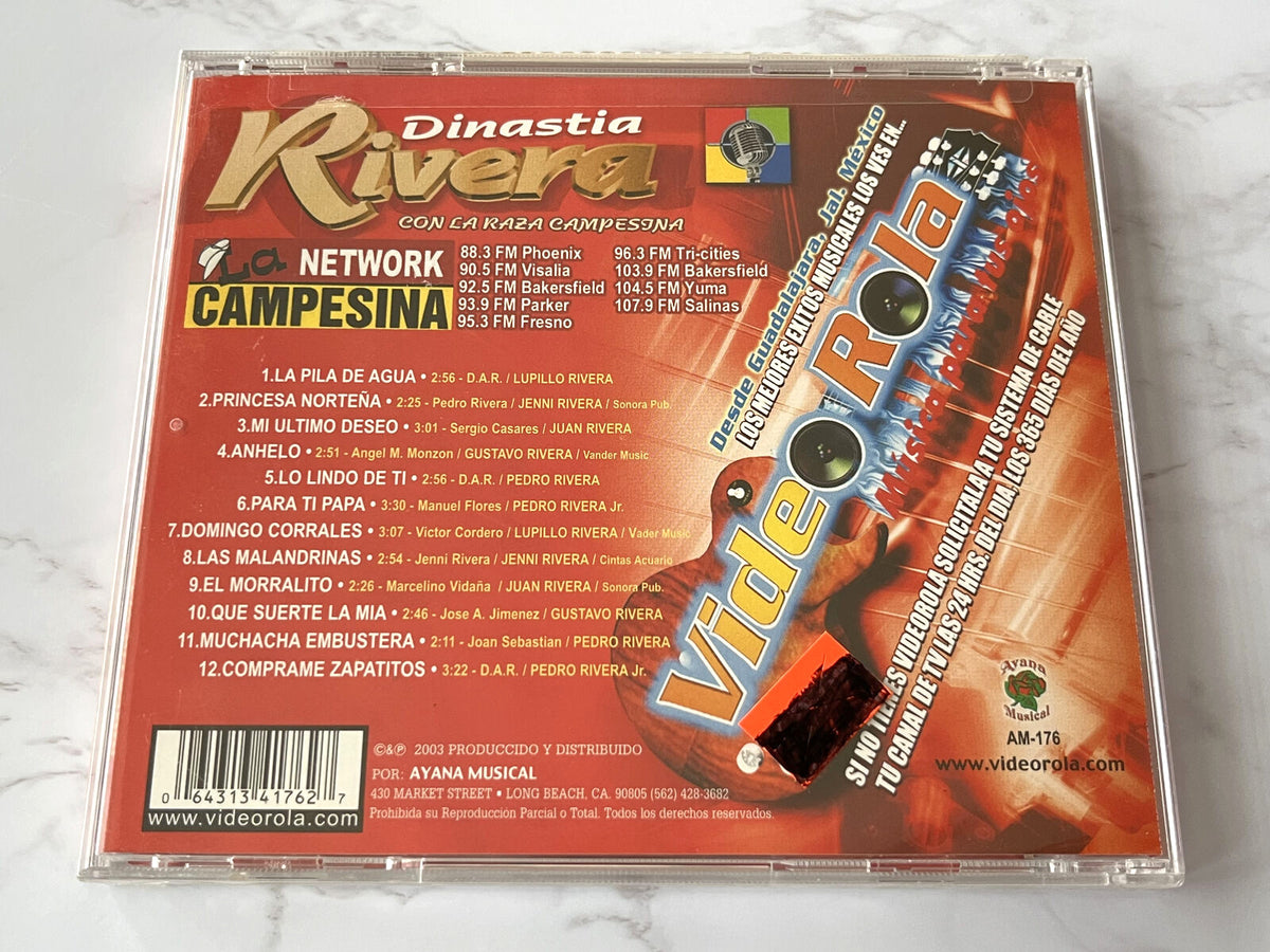Dinastia Rivera, Jenni Rivera, Lupillo Rivera, Various – Con La Raza Campesina (2003) [ORIGINAL USA PRESS]