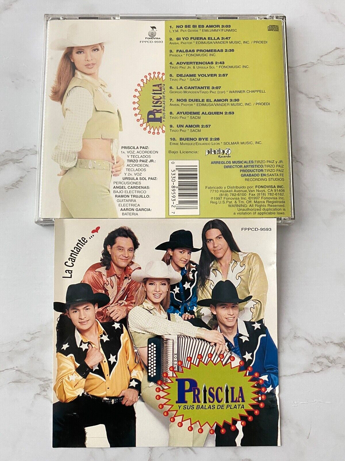 Priscila Y Sus Balas De Plata – La Cantante (1997) [ORIGINAL USA PRESS]
