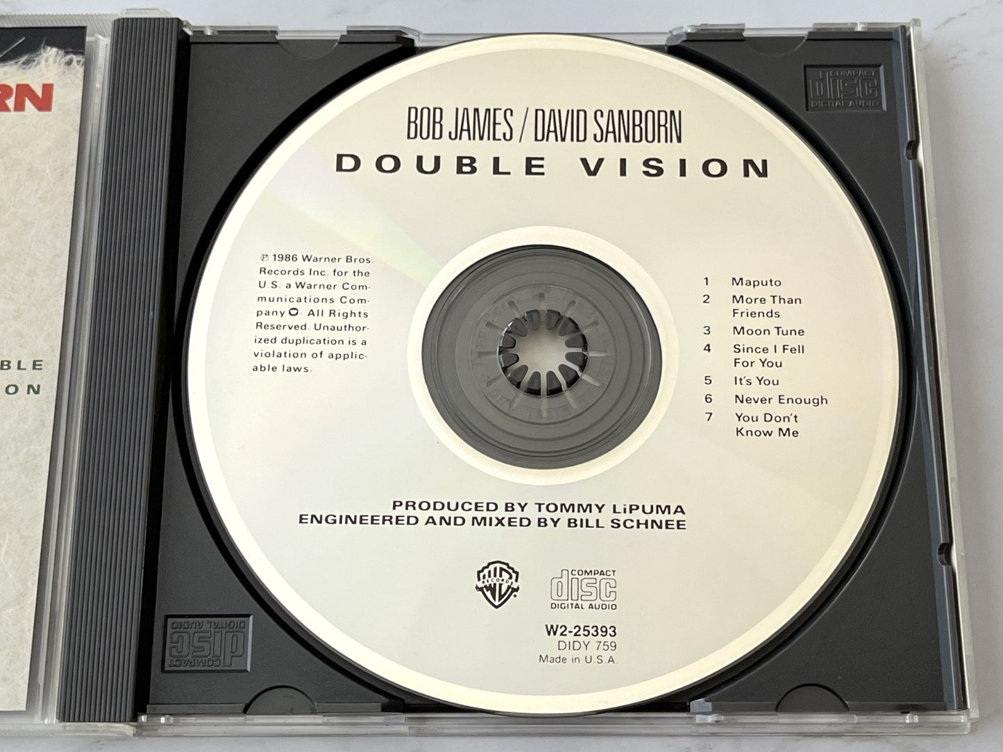 Bob James, David Sanborn – Double Vision (1986) [DADC PRESS]