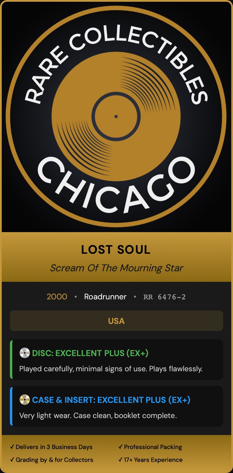 Lost Soul – Scream Of The Mourning Star (2000) [ORIGINAL USA PRESS]