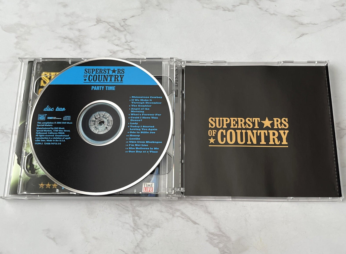 Cristy Lane, Kenny Rogers, Merle Haggard, Ray Stevens, Various – Time Life Music Superstars Of Country Party Time (2005)