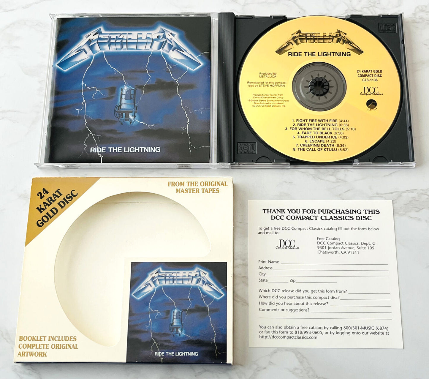 Metallica – Metallic Ride The Lightning (24KT Gold, DCC Gold, Audiophile) (2000)