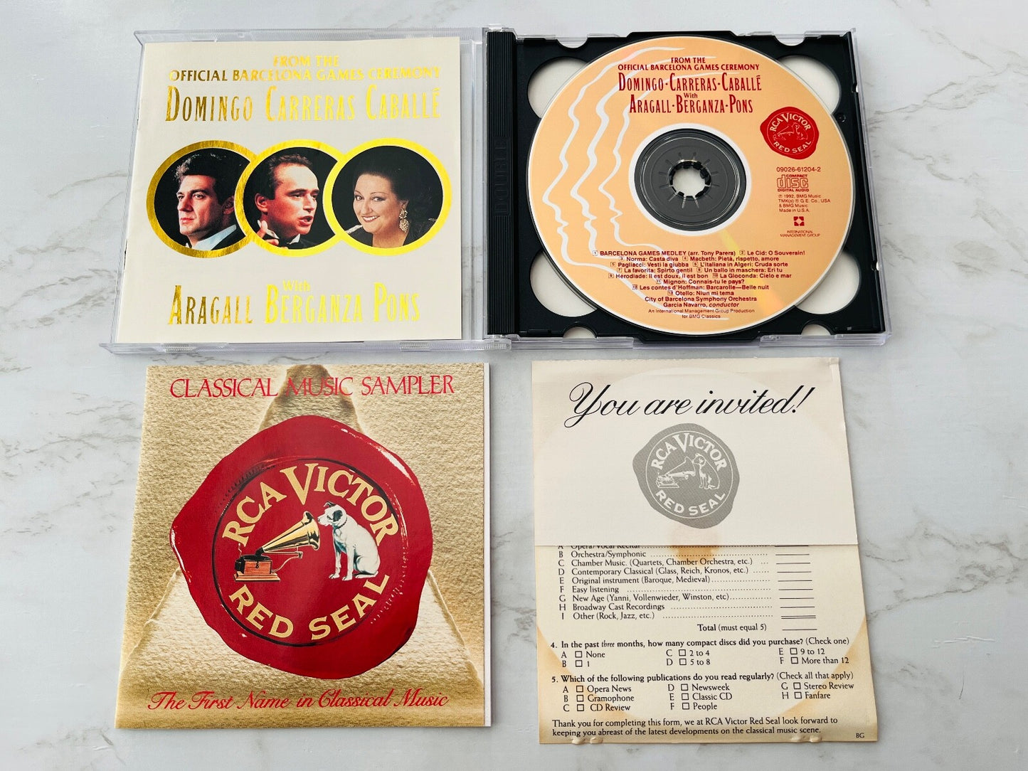 Various, Placido Domingo, Jose Carreras, Montserrat Caballe – Cabrera, Caballe From The Official Barcelona Games (Promo)