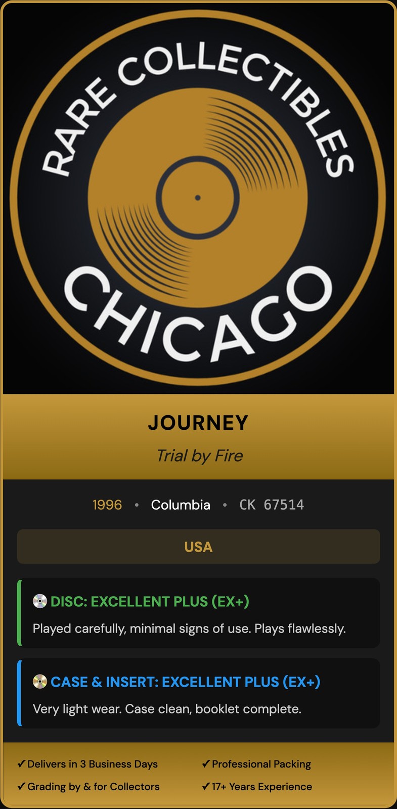 Journey – Trial By Fire (1996) [ORIGINAL USA PRESS]