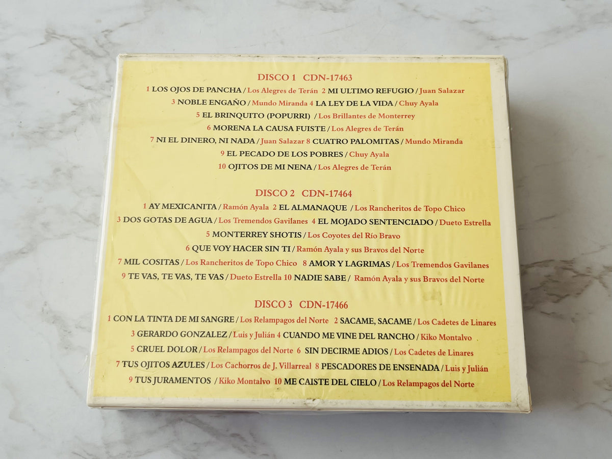 Alegres De Teran, Ramon Ayala, Relampagos Del Norte, Various – Los Grandes Grupos Norteños Serie De Oro (Box Set) (2004)