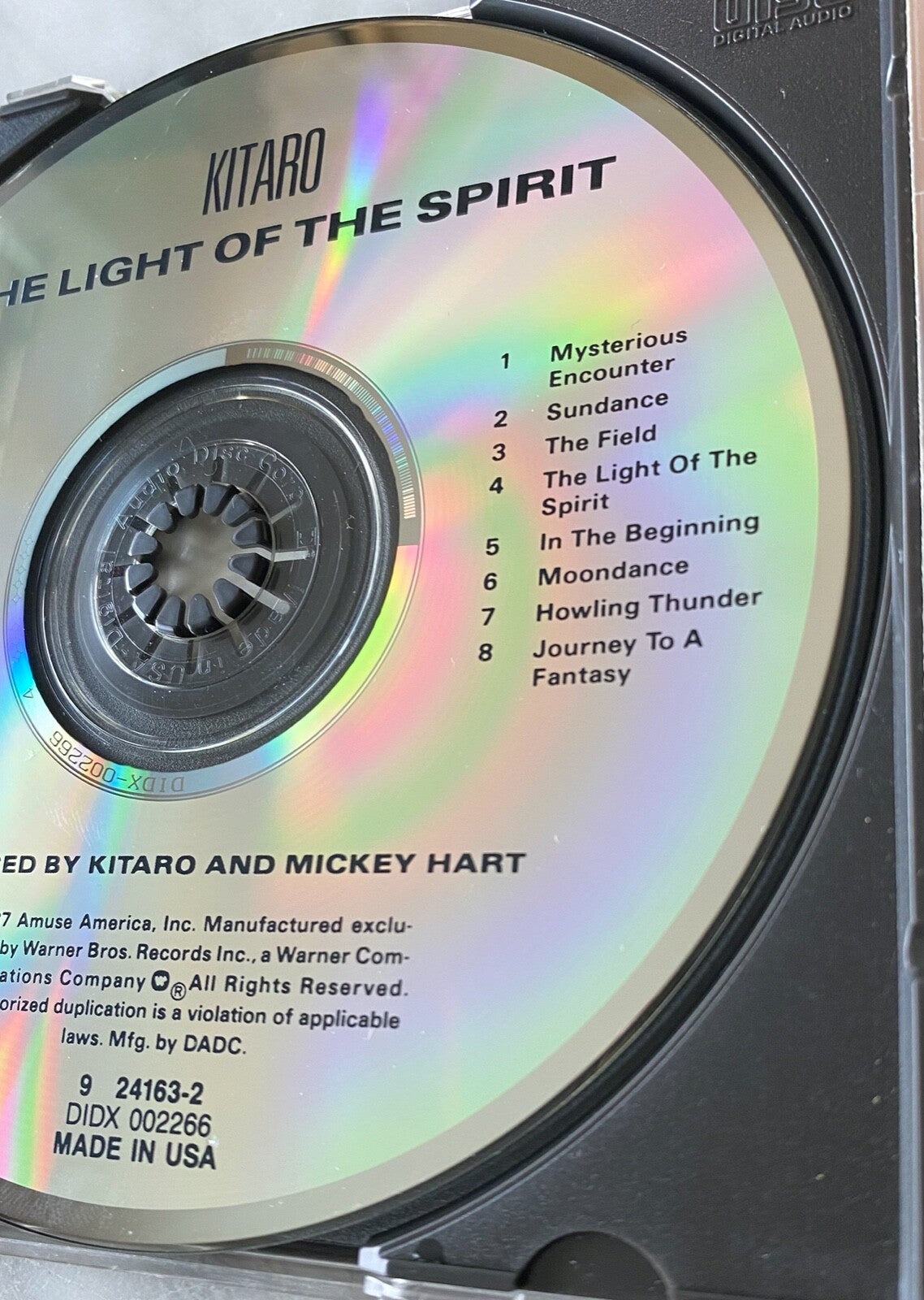 Kitaro – The Light Of The Spirit (1987) [DADC PRESS]