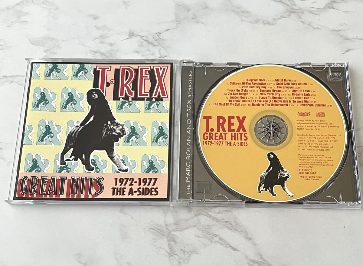 T. Rex – Great Hits 1972-1977 The A-Sides (1997) [ORIGINAL USA PRESS]