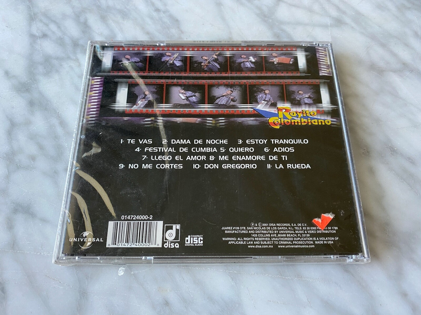 Rayito Colombiano – Dama De Noche (2001) [ORIGINAL USA PRESS]