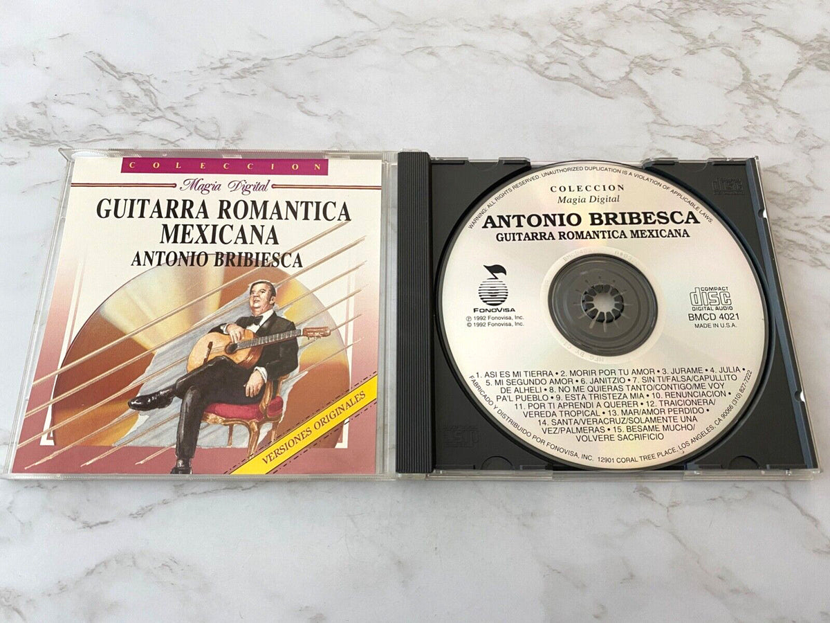Antonio Bribiesca – Guitarra Romantica Mexicana (1992) [ORIGINAL USA PRESS]