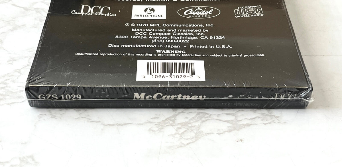 Paul McCartney – McCartney (24KT Gold, DCC Gold, Audiophile) (1993)