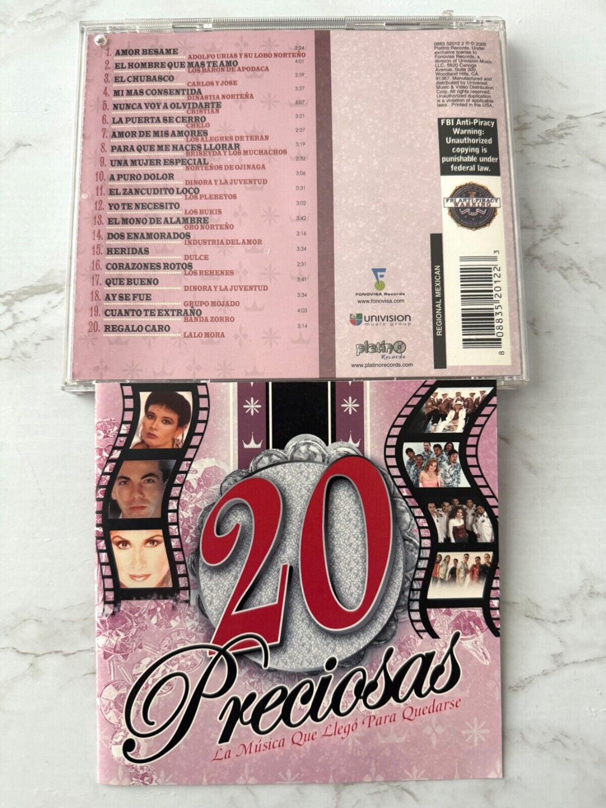 Grupo Mojado, Los Bukis, Los Rehenes, Various – 20 Preciosas La Musica Que Llego Para Quedarse (2005)