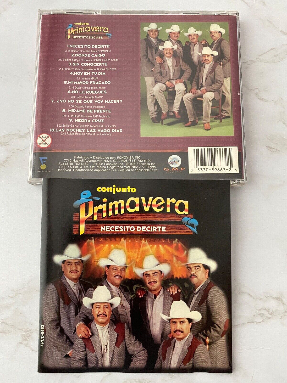 Conjunto Primavera – Necesito Decirte (1998) [ORIGINAL USA PRESS]