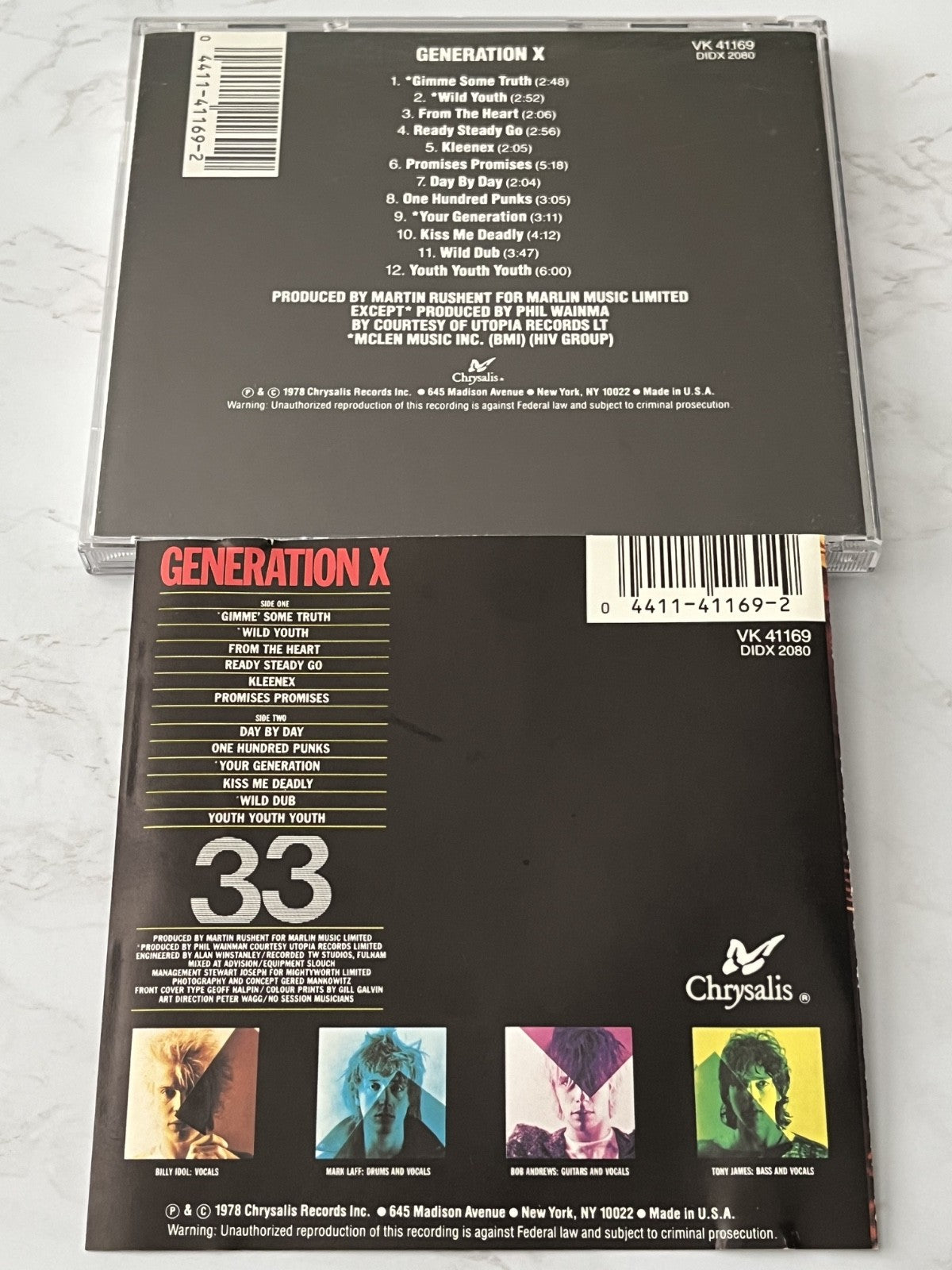Generation X – Generation X (1987) [DADC PRESS]