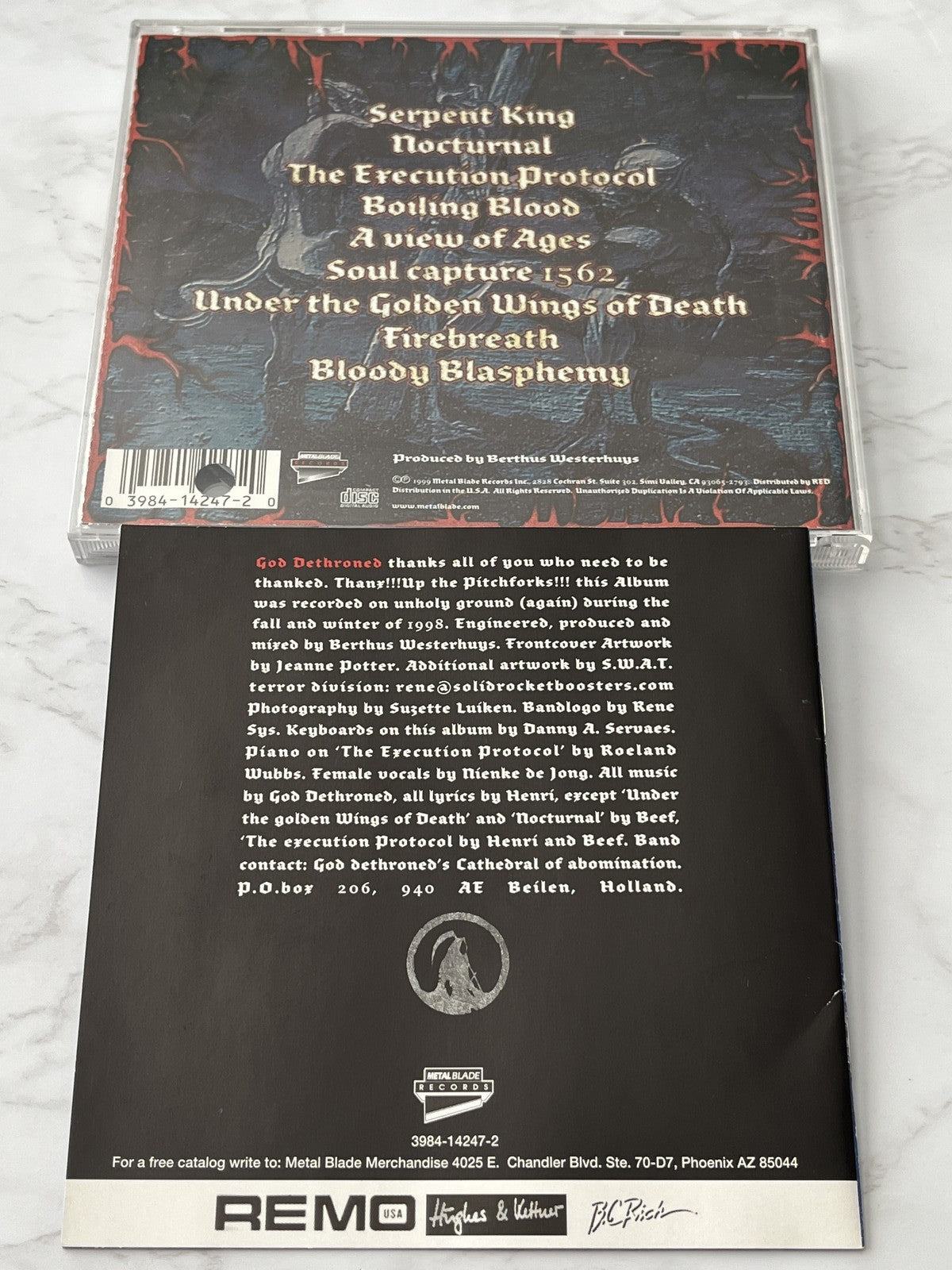 God Dethroned – Bloody Blasphemy (Promo) (1999) [ORIGINAL USA PRESS]