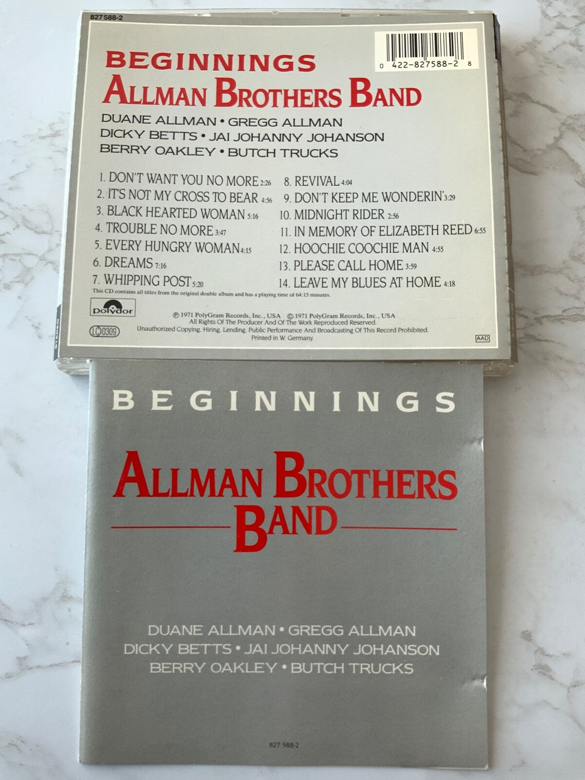 The Allman Brothers Band – Beginnings (1986) [W GERMANY TARGET ERA]
