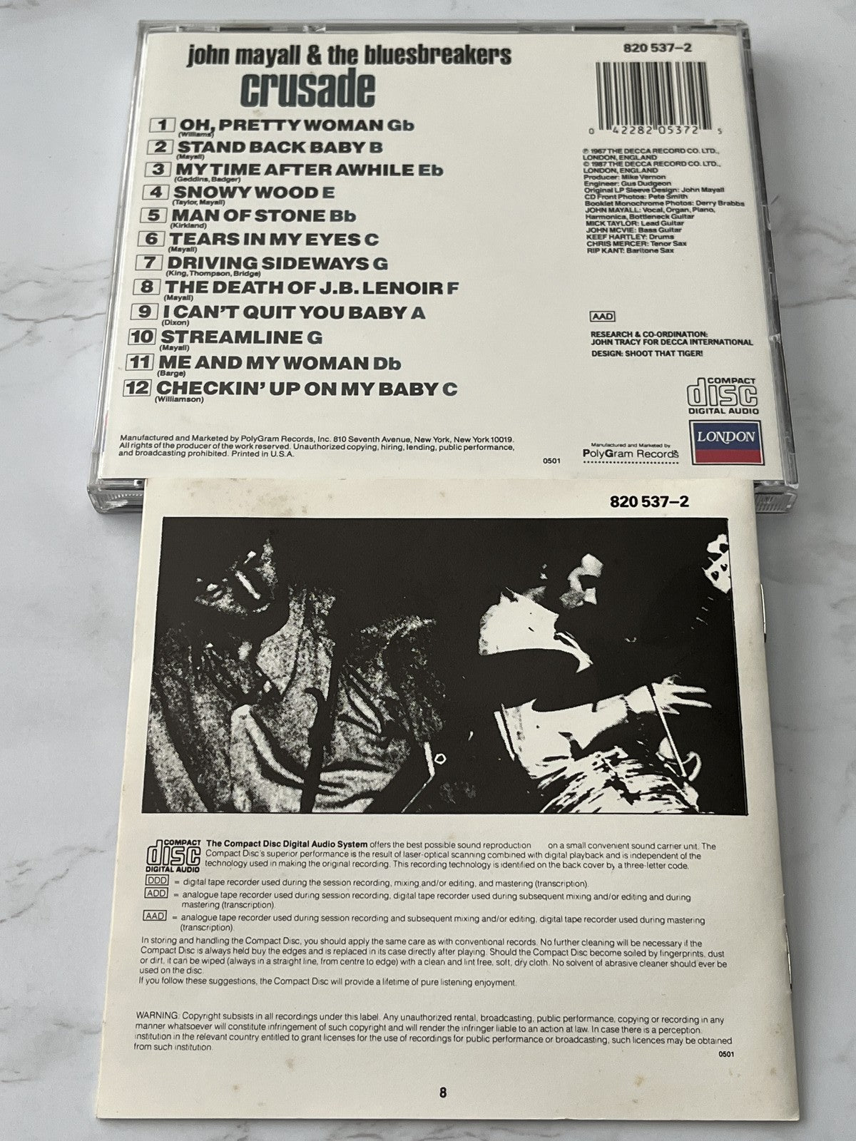 John Mayall & The Bluesbreakers – John Mayall Bluesbreakers Crusade (1987) [USA SILVER DISC]