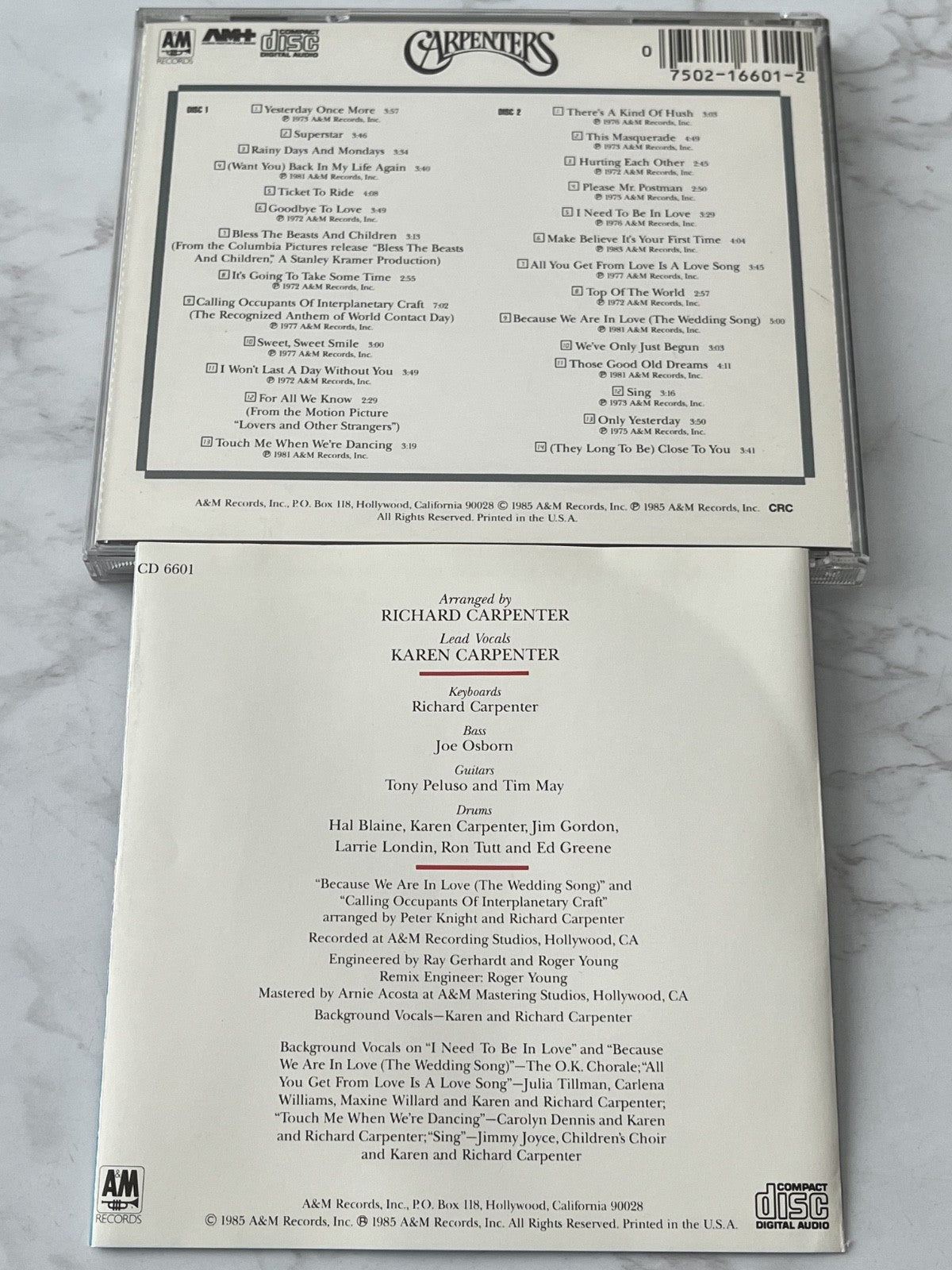 Carpenters – Yesterday Once More [DADC PRESS]