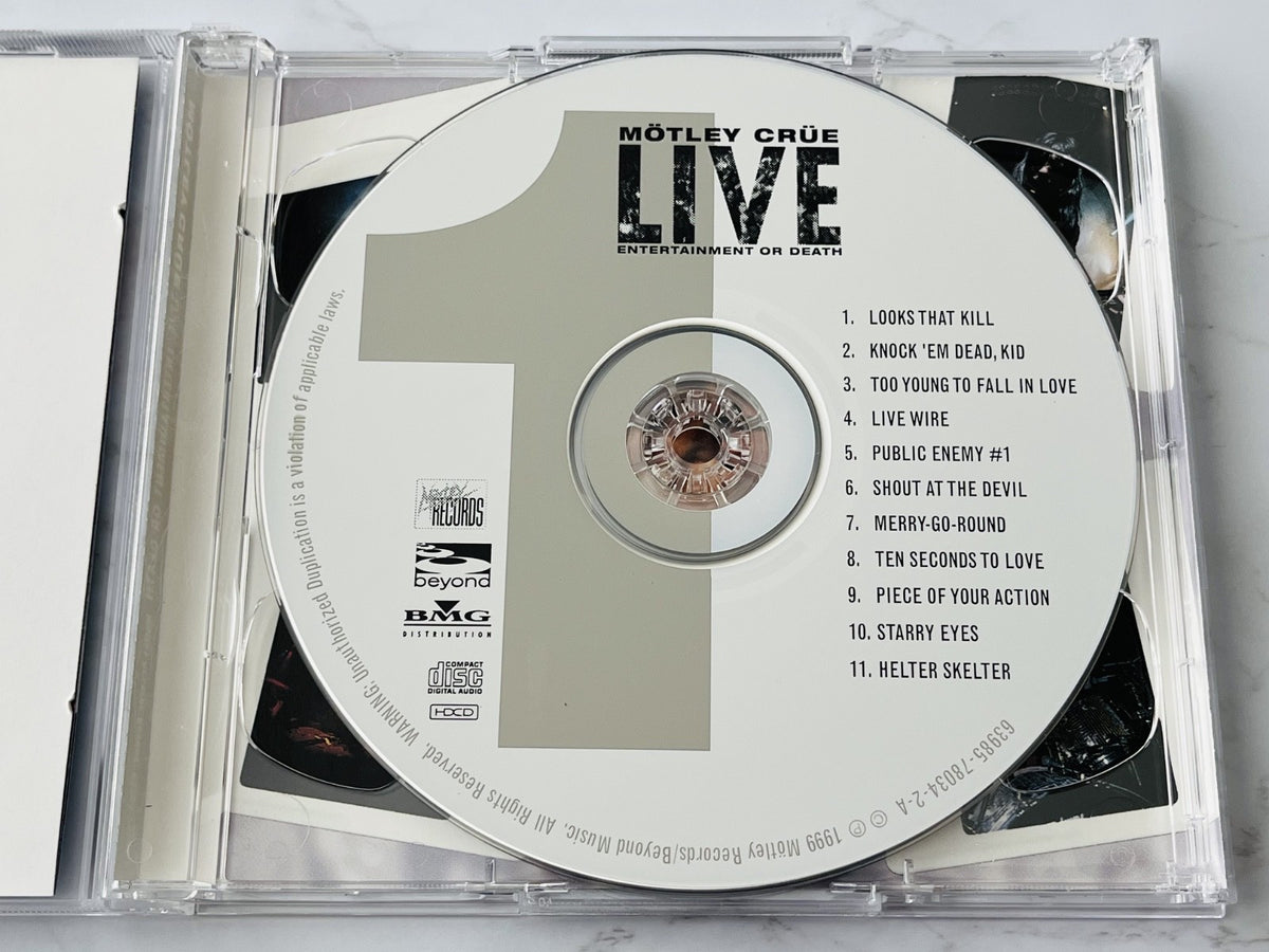 Motley Crue, Mötley Crüe – Live Entertainment Or Death (1999) [ORIGINAL USA PRESS]