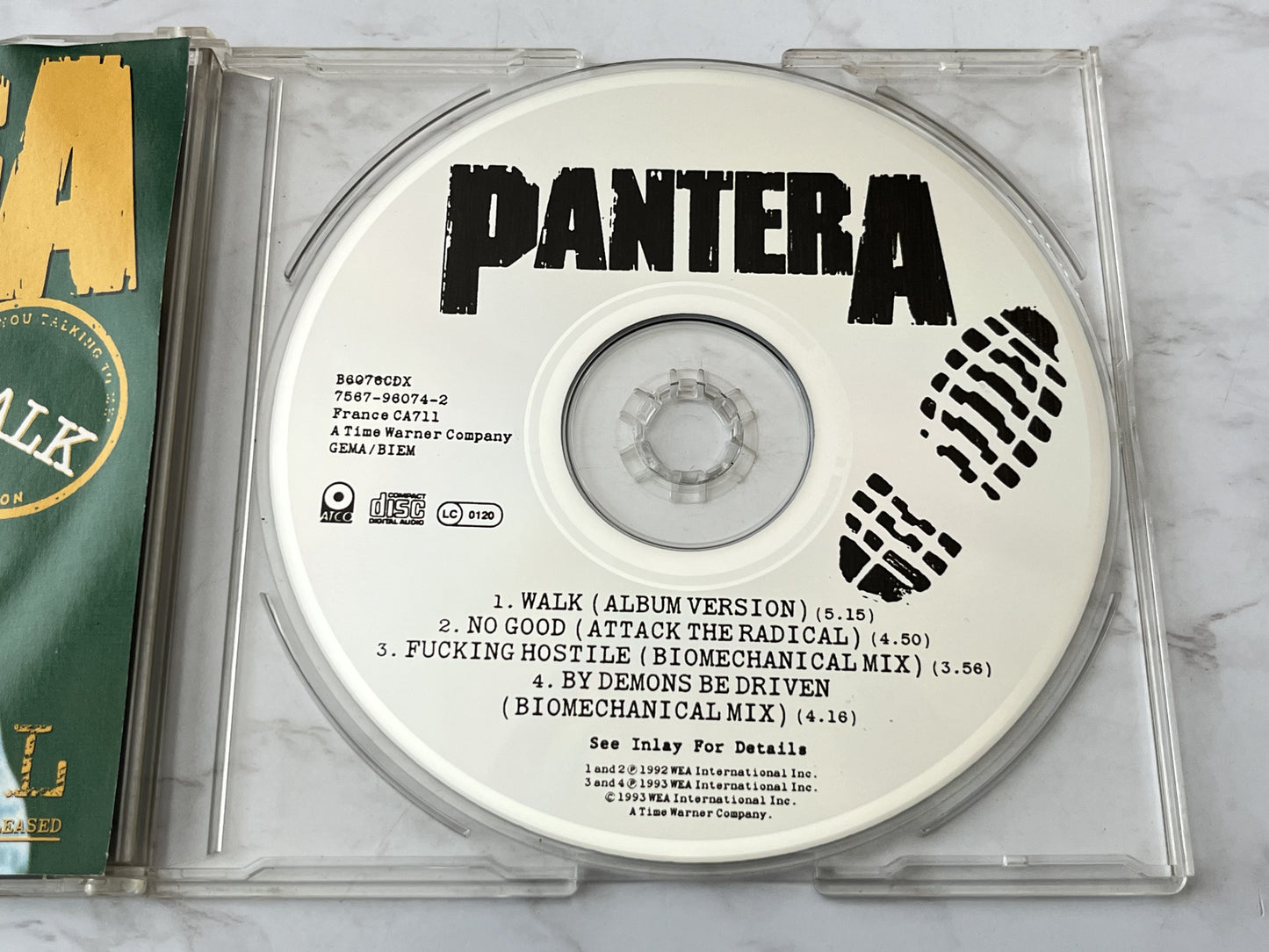 Pantera – Walk (Biomechanical) (1993) [UK PRESS]