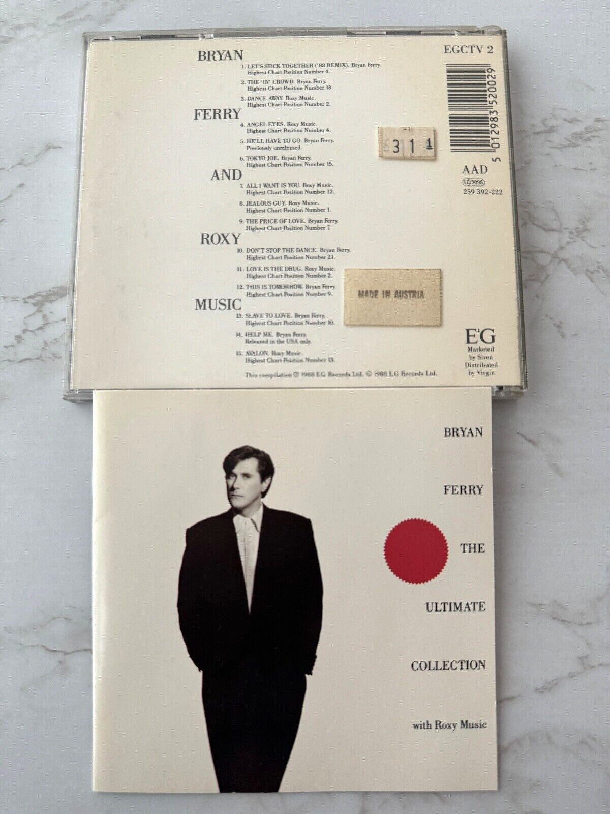 Bryan Ferry – The Ultimate Collection (1988) [DADC PRESS]