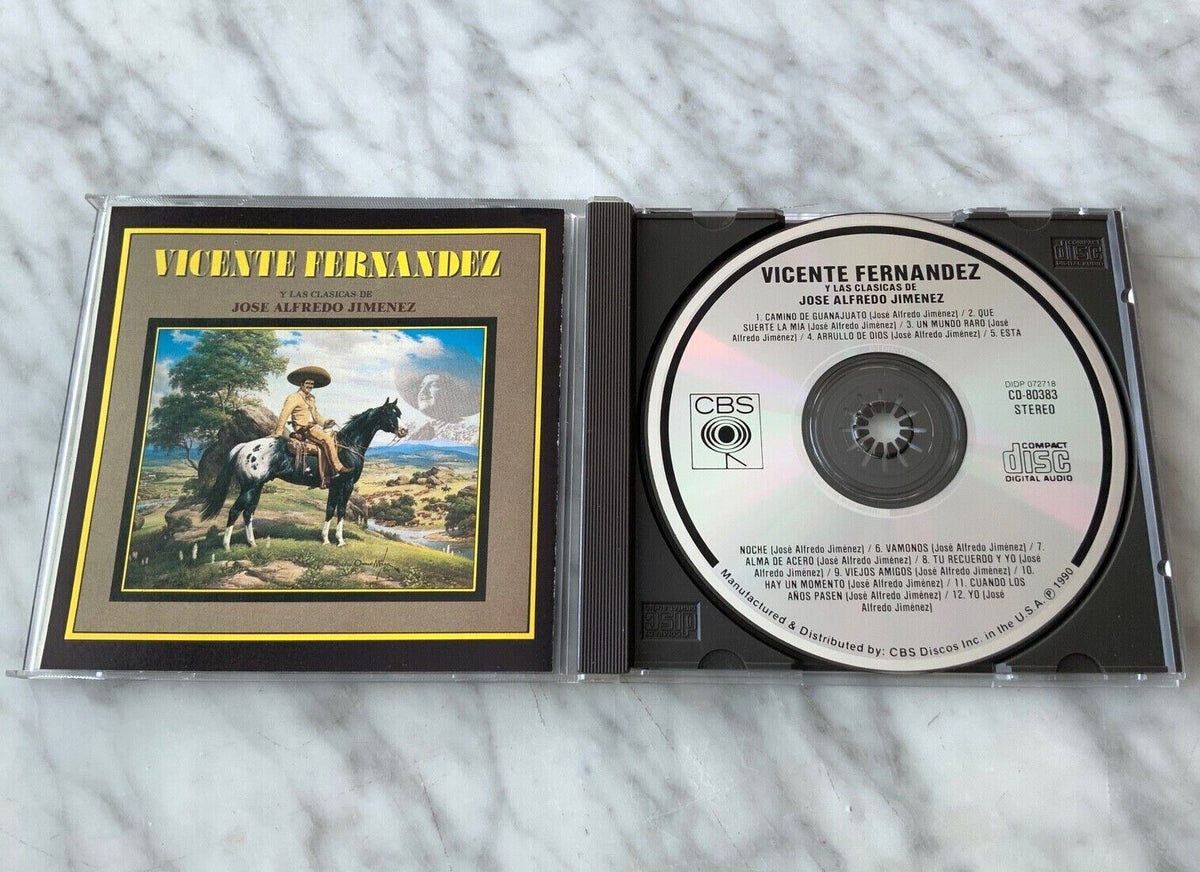 Vicente Fernandez – Clasicas De Jose Alfredo Jimenez (1990) [ORIGINAL USA PRESS]