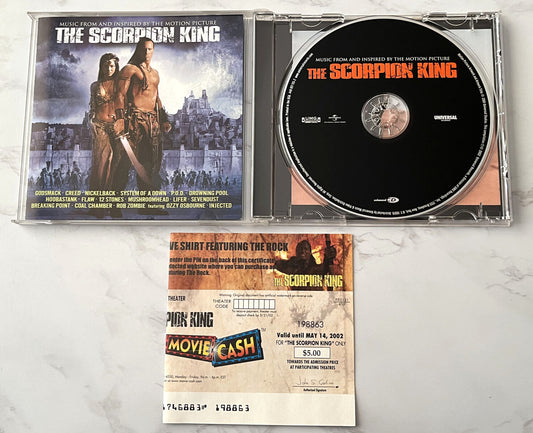 Coal Chamber, Godsmack, Rob Zombie, Sevendust, Various – The Scorpion King Music From The Motion Picture (2002) [ORIGINAL USA PRESS]