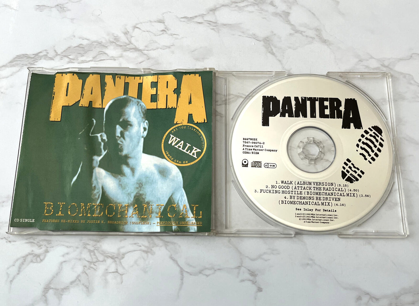 Pantera – Walk (Biomechanical) (1993) [UK PRESS]