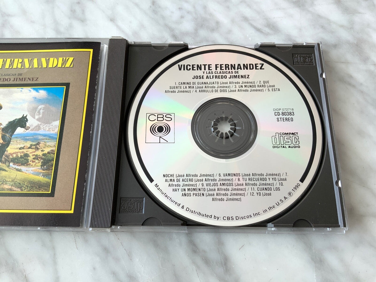 Vicente Fernandez – Clasicas De Jose Alfredo Jimenez (1990) [ORIGINAL USA PRESS]