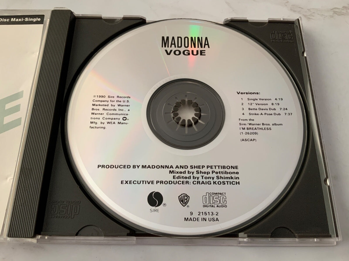 Madonna – Vogue (Maxi Single) (1990) [ORIGINAL USA PRESS]