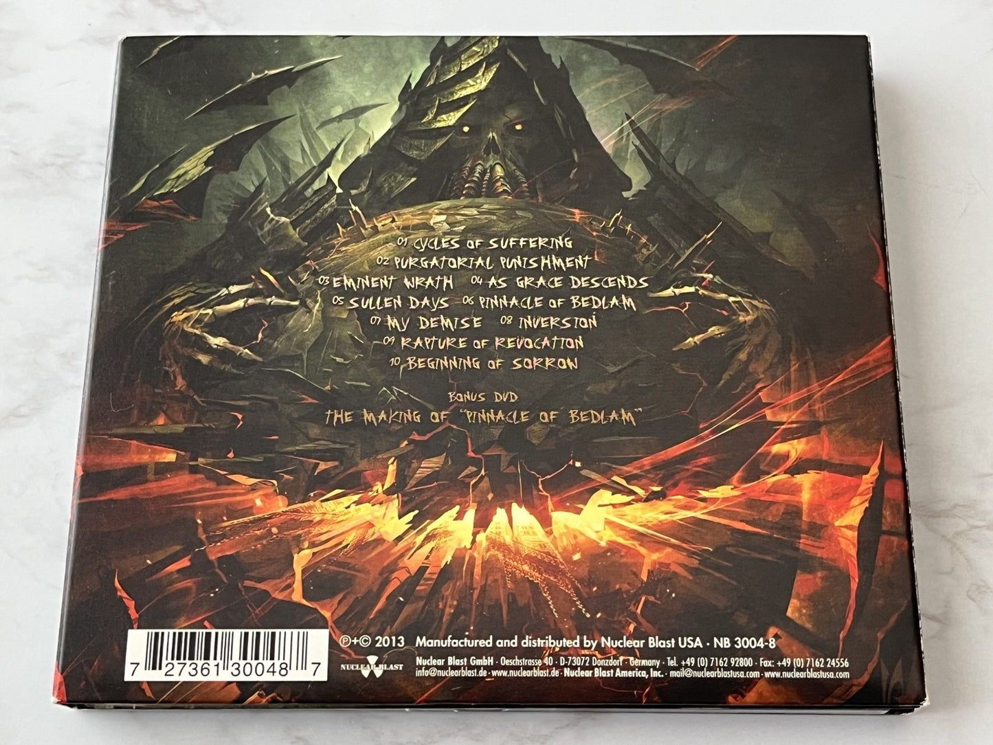 Suffocation – Pinnacle Of Bedlam (Deluxe Edition, Digipak, CD/DVD) (2013)