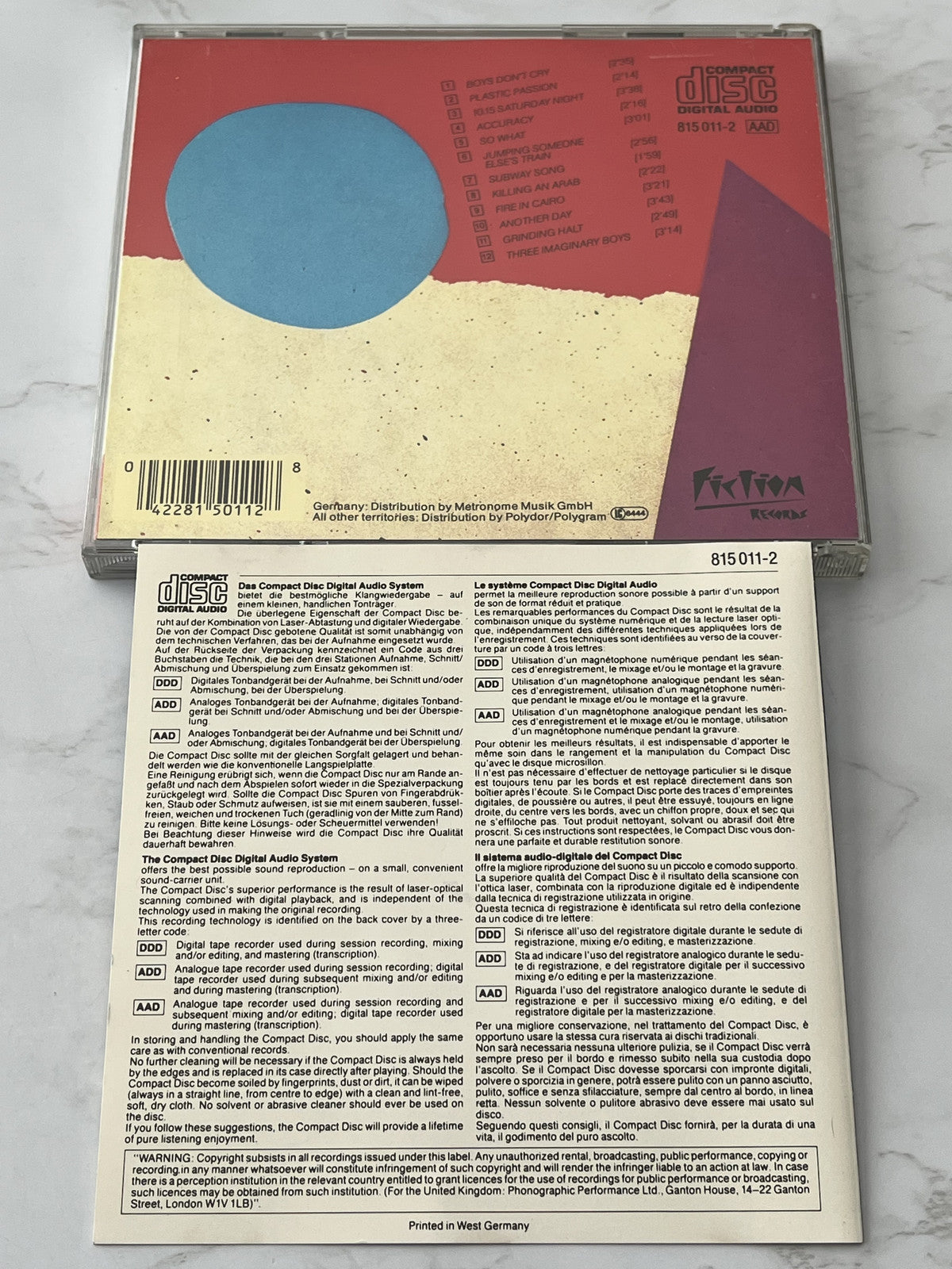 The Cure – Boys Don't Cry (1986) [W GERMANY TARGET ERA]