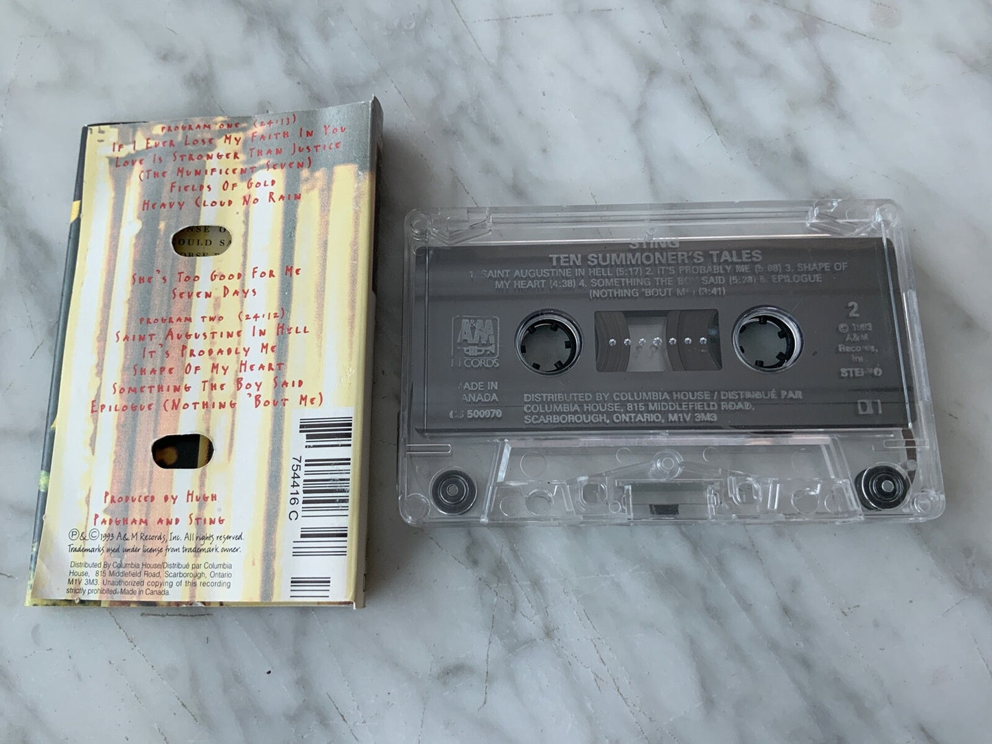 Sting – Ten Summoners Tales (1993) [CANADA PRESS]