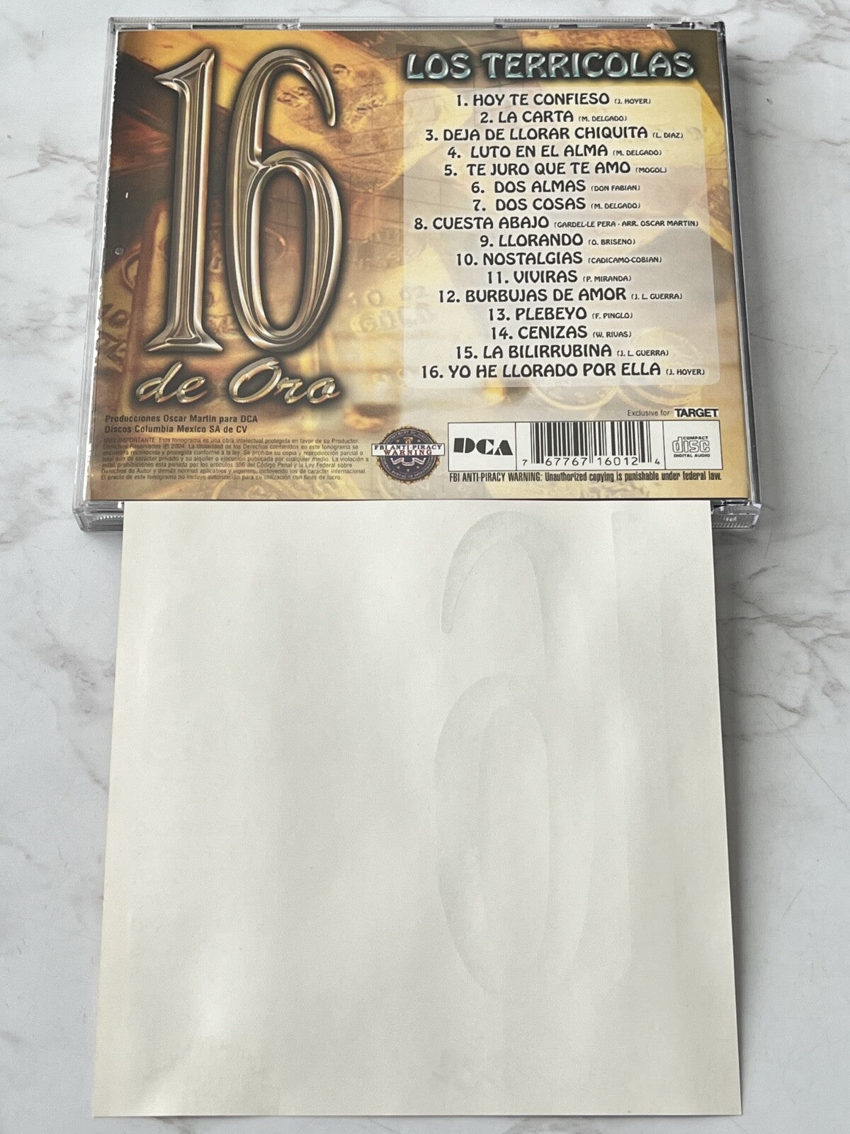 Los Terricolas – 16 De Oro (2004) [ORIGINAL USA PRESS]