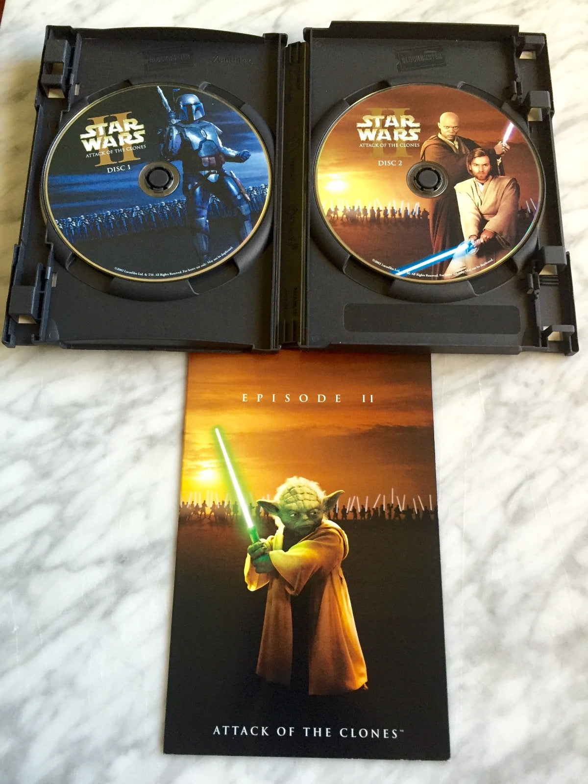 Star Wars Episode 2 Attack of the Clones Widescreen DVD 2 Disc Ltd Ed. Insert! (2002)