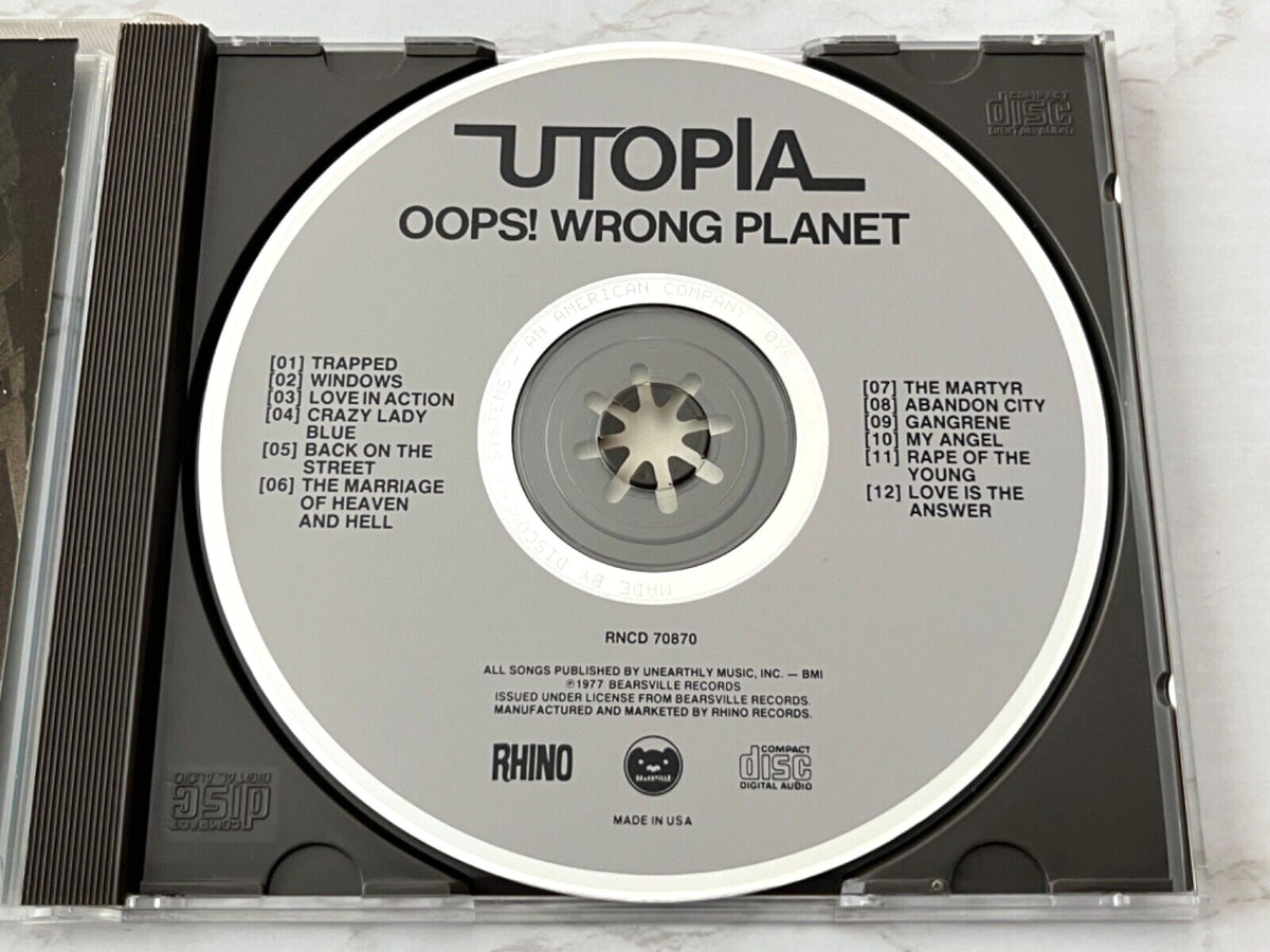 Utopia – Oops Wrong Planet (1987) [ORIGINAL USA PRESS]