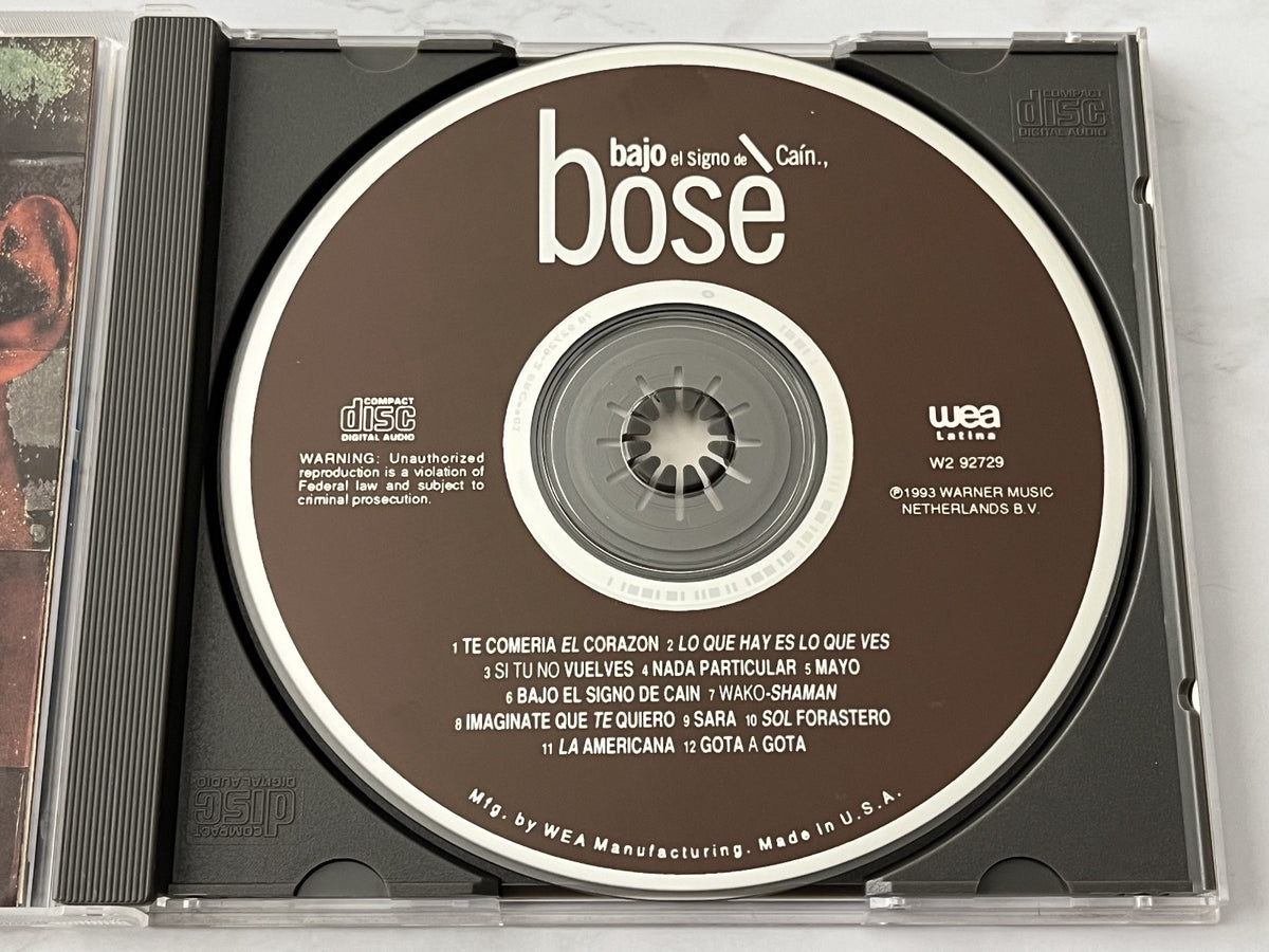 Miguel Bose – Bajo El Siglo De Cain (1993) [ORIGINAL USA PRESS]