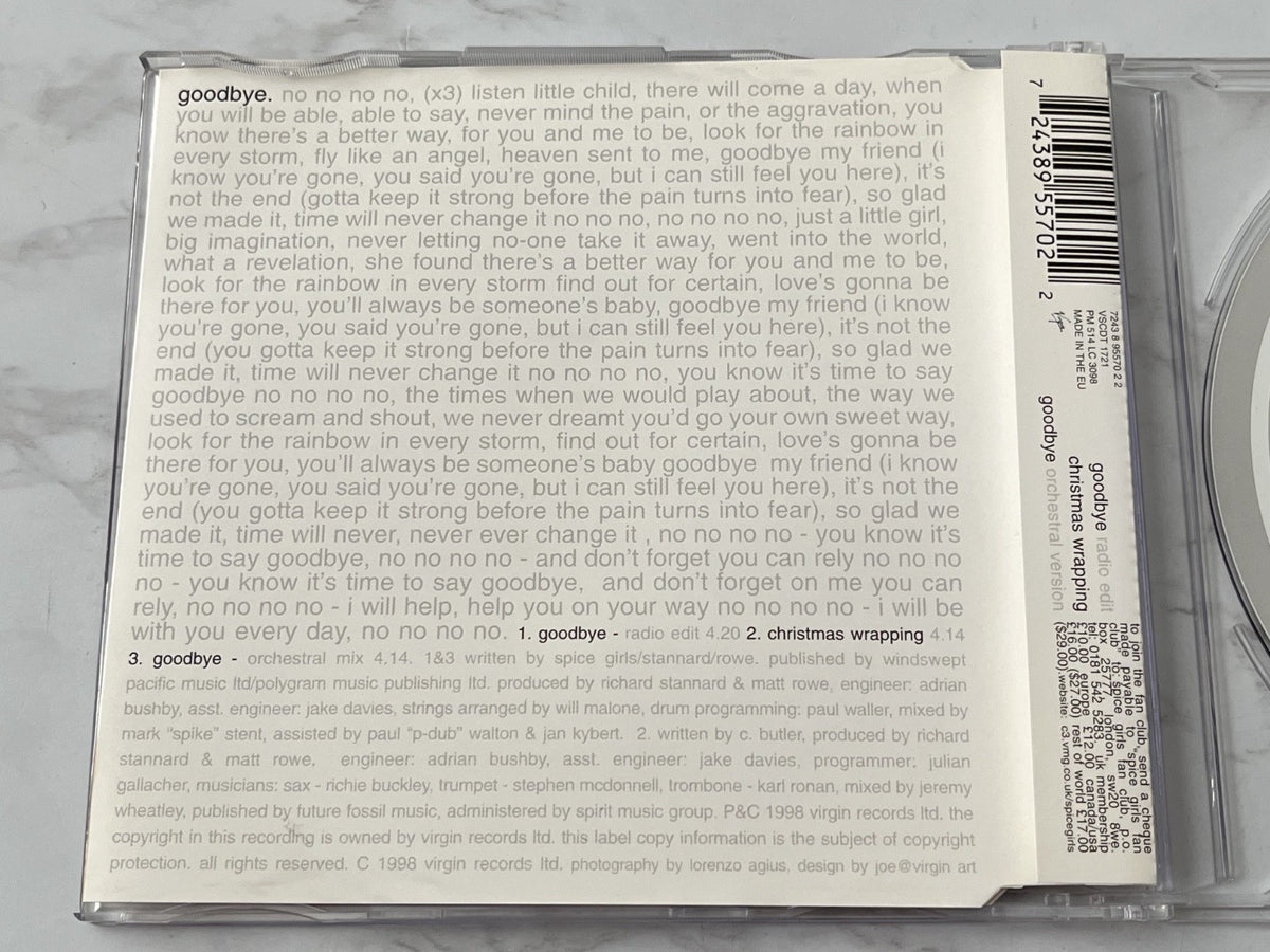 Spice Girls – Goodbye (1998) [UK PRESS]