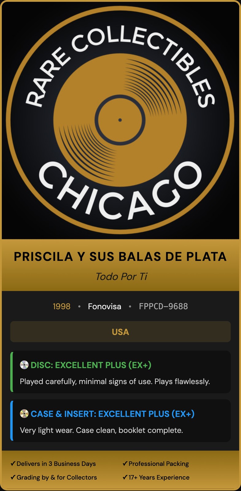 Priscila y Sus Balas de Plata – Todo Por Ti (1998) [ORIGINAL USA PRESS]