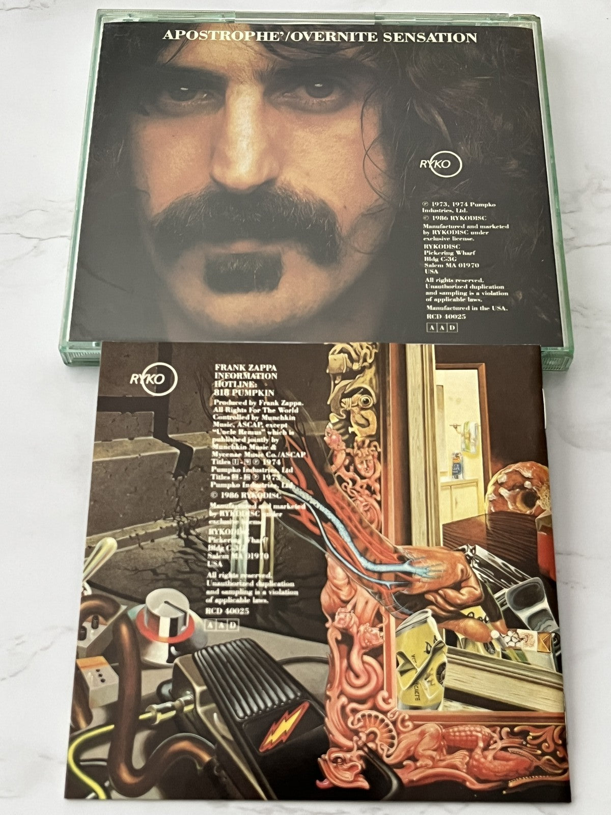 Frank Zappa – Apostrophe / Overnight Sensation [USA SILVER DISC]