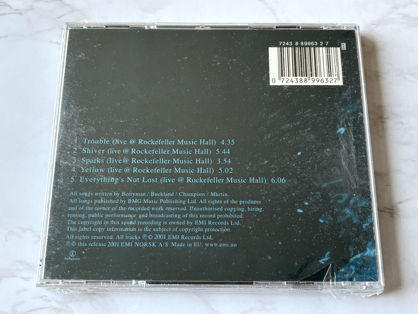 Coldplay – Trouble Norwegian Live EP (2001) [UK PRESS]