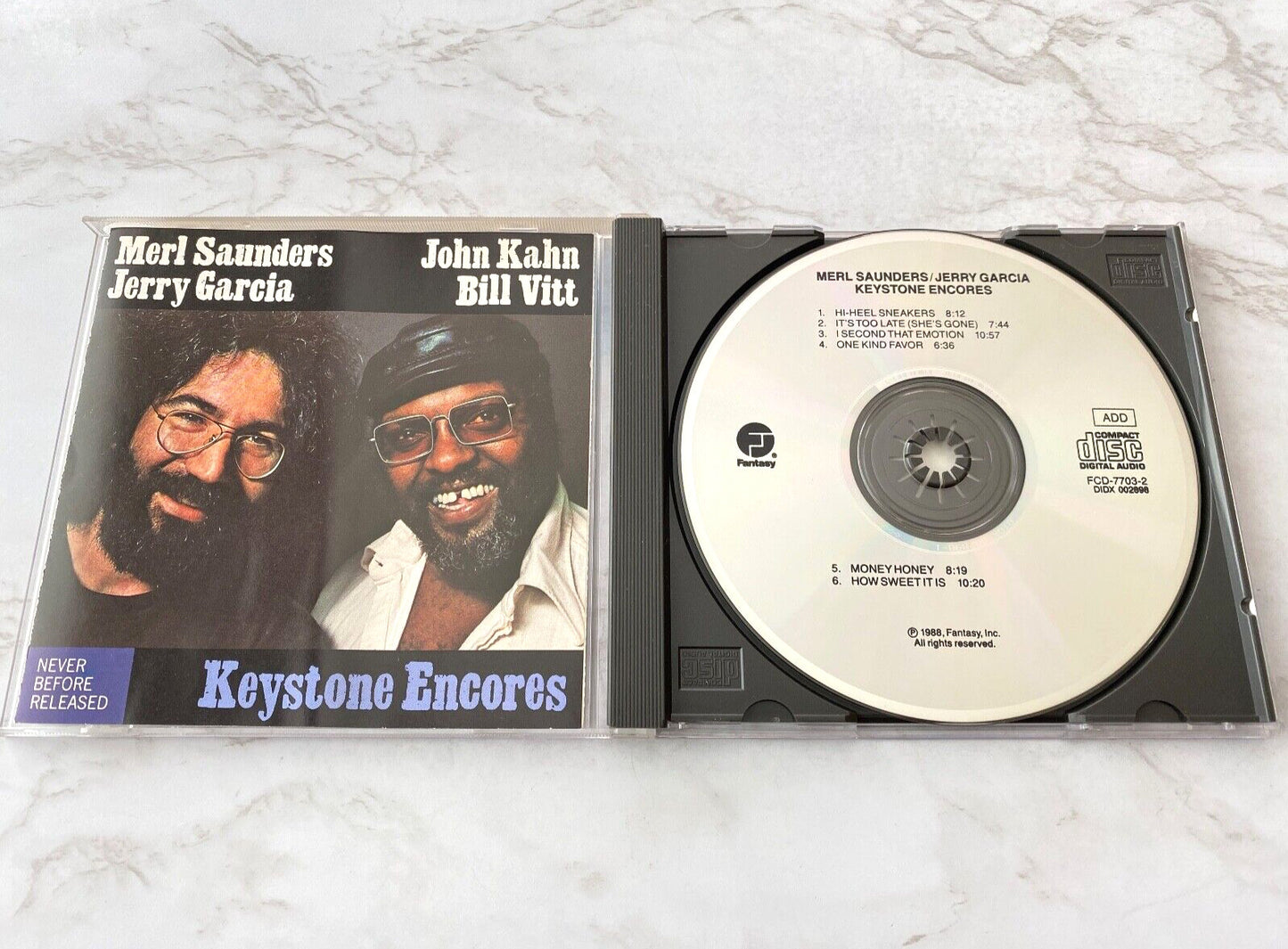 Jerry Garcia, Merl Saunders – Jerry Garcia Keystone Encores (1988) [ORIGINAL USA PRESS]