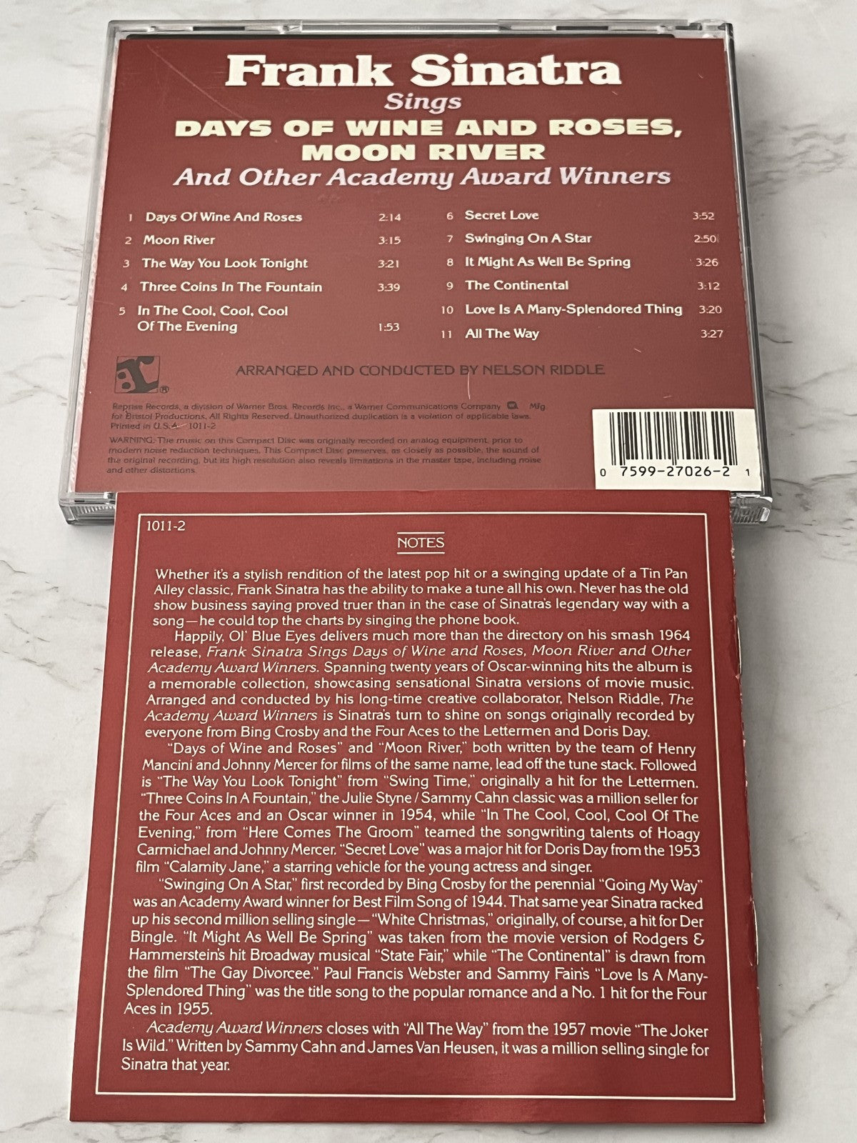 Frank Sinatra – Academy Award Winners (1987) [ORIGINAL USA PRESS]