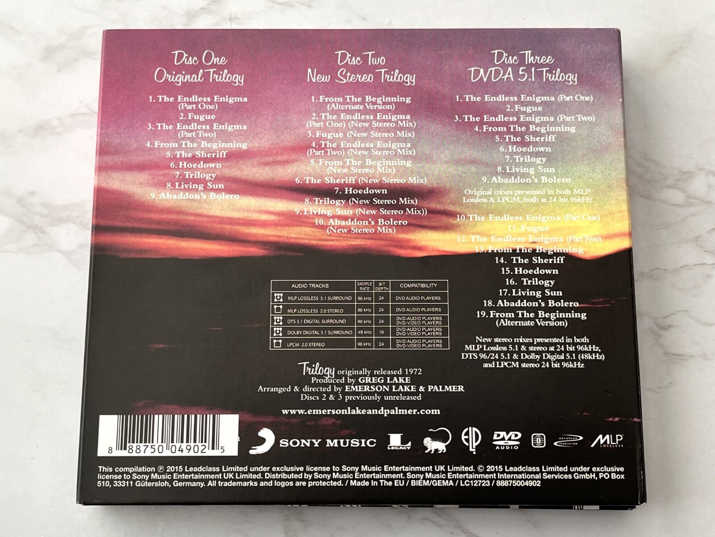 Emerson Lake & Palmer – Emerson Lake Palmer Trilogy (5.1 Surround, Deluxe Edition, Digipak, CD/DVD) (2010) [UK PRESS]