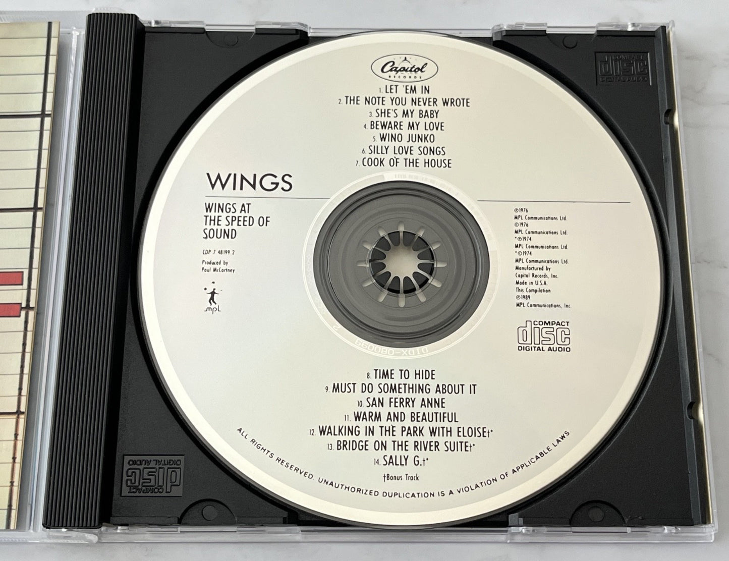 Paul McCartney, Wings – At The Speed Of Sound (1989) [ORIGINAL USA PRESS]