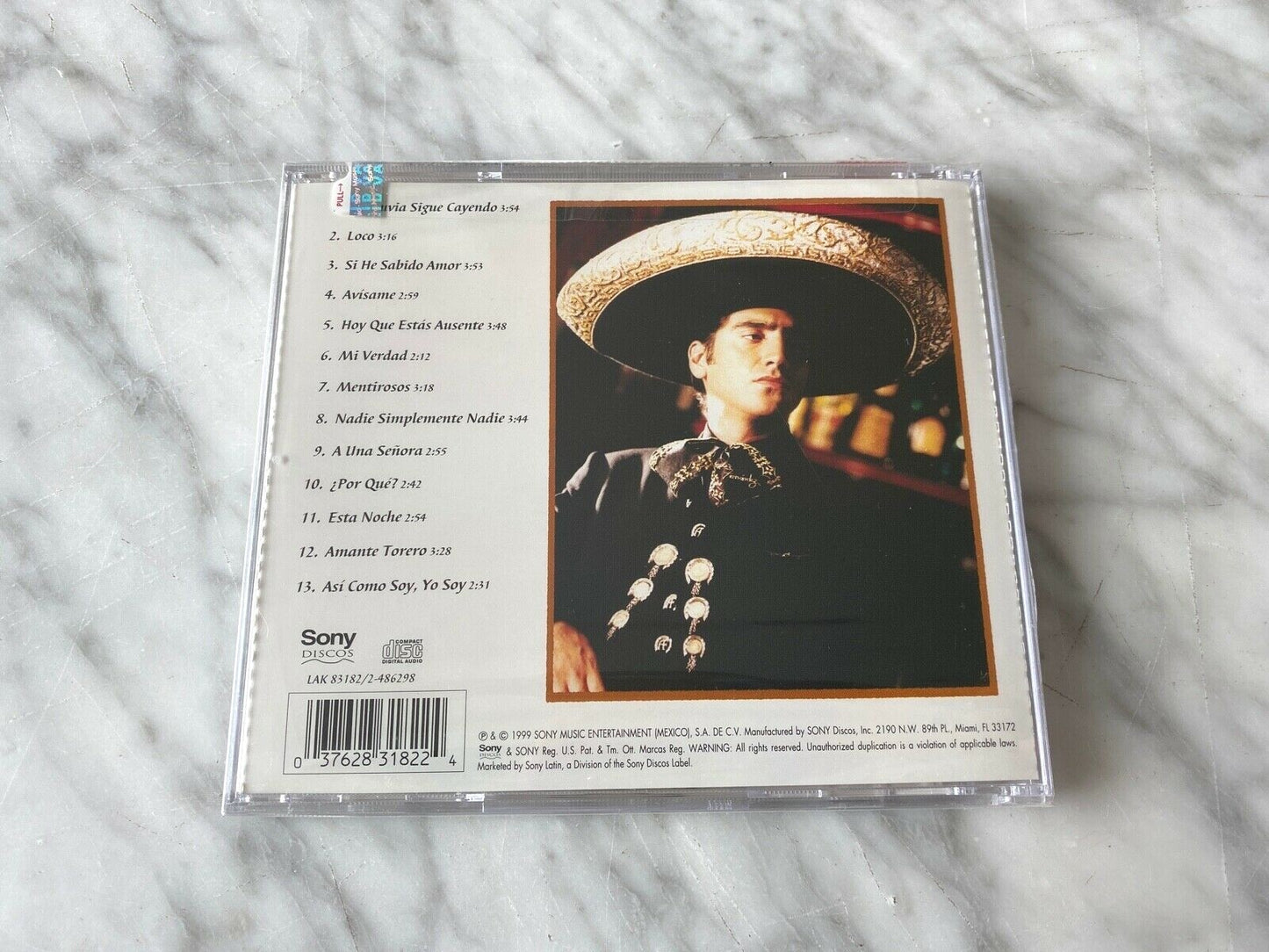 Alejandro Fernandez – Mi Verdad (1999) [ORIGINAL USA PRESS]