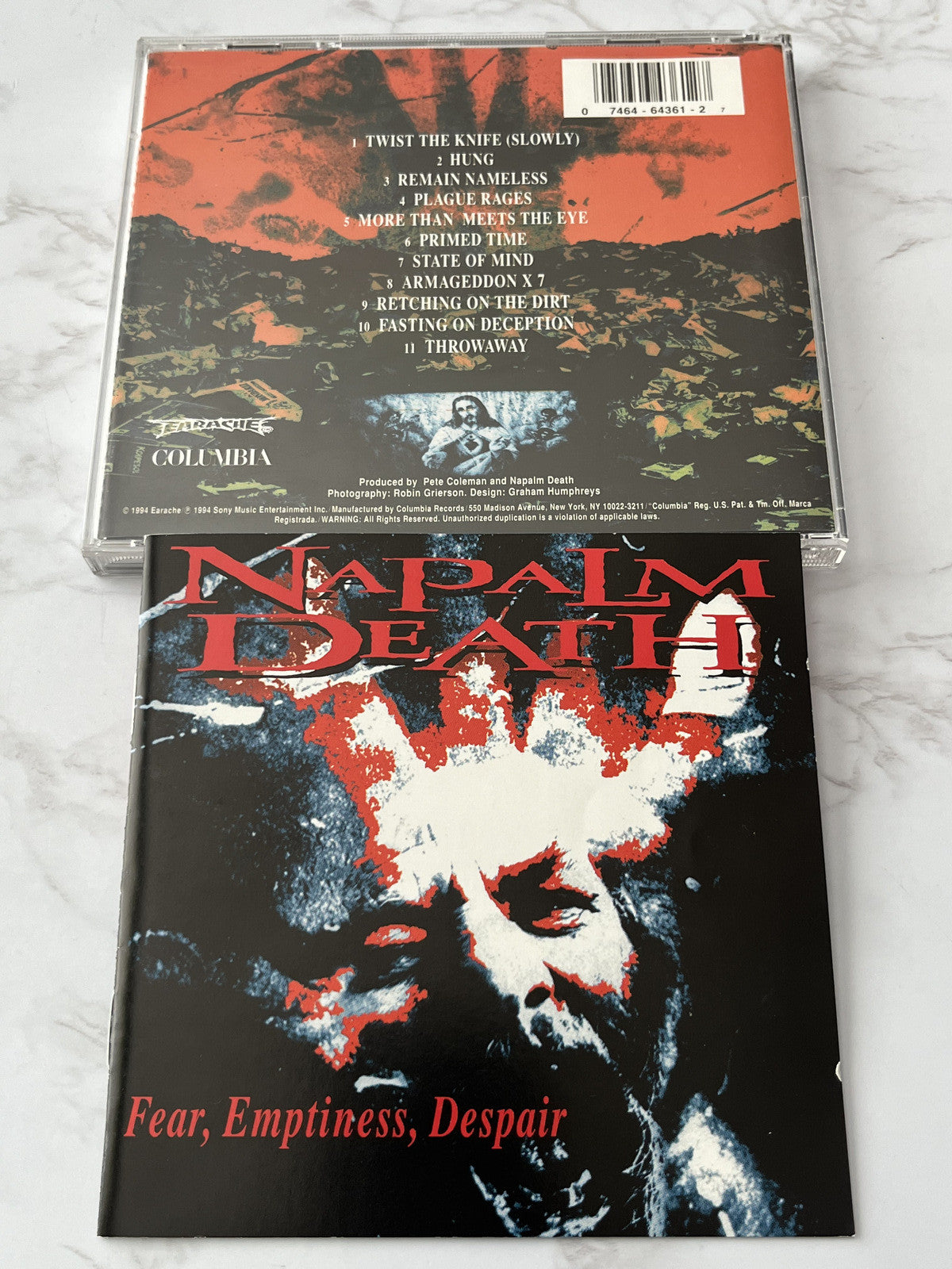 Napalm Death – Fear Emptiness Despair (1994) [ORIGINAL USA PRESS]