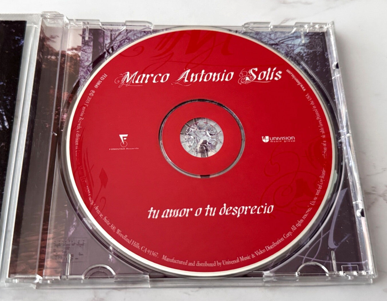 Marco Antonio Solis – Tu Amor O Tu Desprecio (2003) [ORIGINAL USA PRESS]