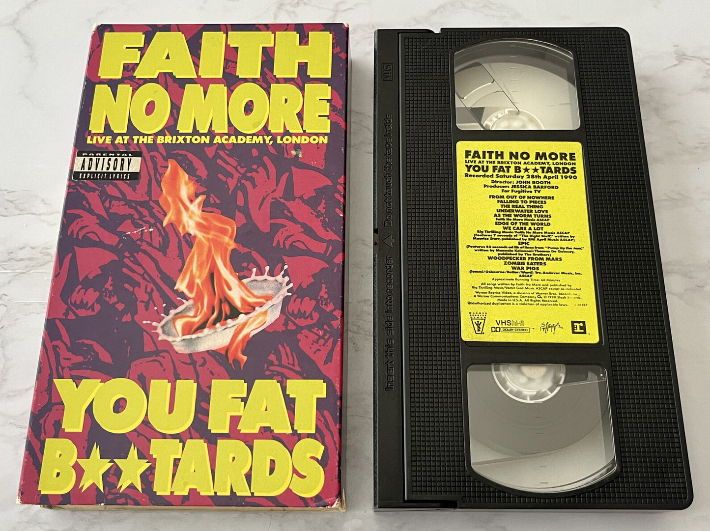 Faith No More You Fat B**tards Live At The Brixton Academy VHS 1990