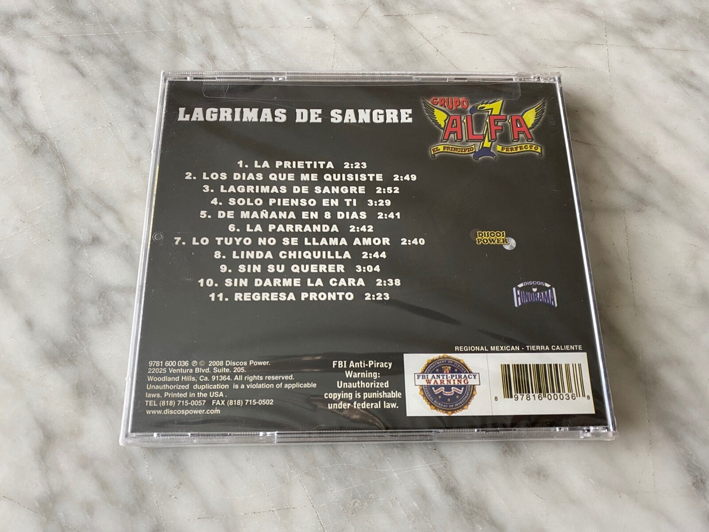 Grupo Alfa 7 – Lagrimas De Sangre (2008) [ORIGINAL USA PRESS]
