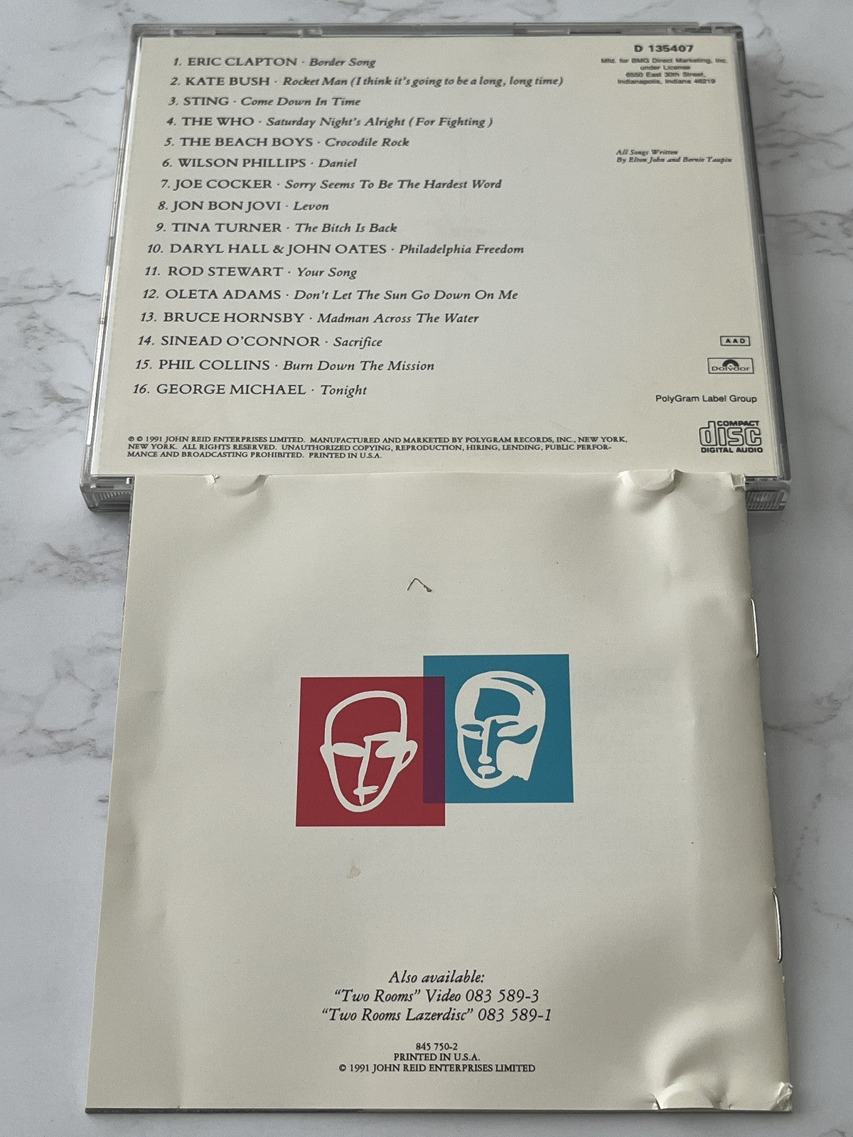 Two Rooms Celebrating the Songs of Elton John & Bernie Taupin (1991) [USA SILVER DISC]